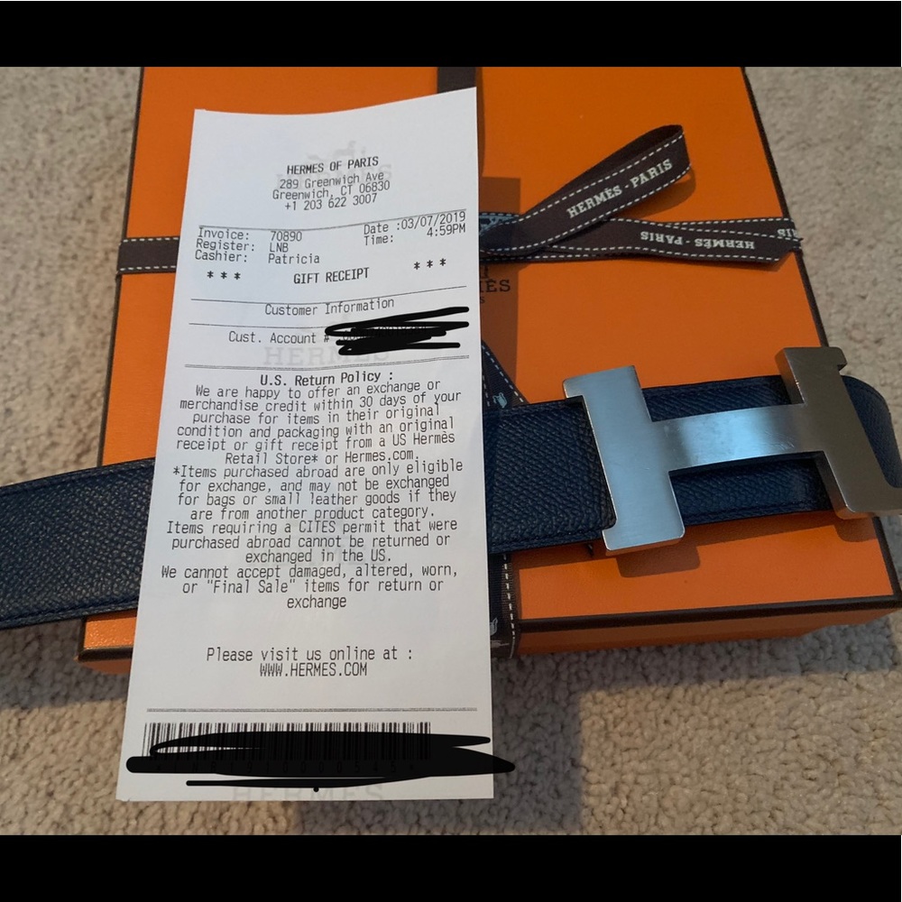 Hermès Men’s Reversible Belt